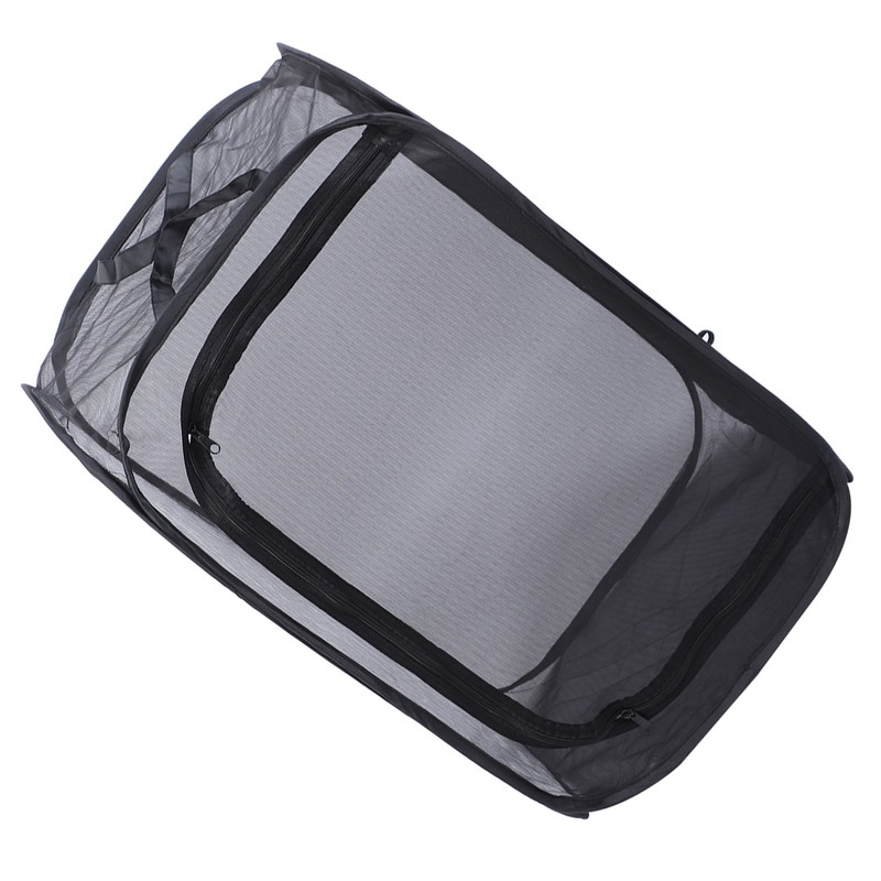 Black Collapsible Foldable Ventilated Insect Light Transmission Mesh Cage House
