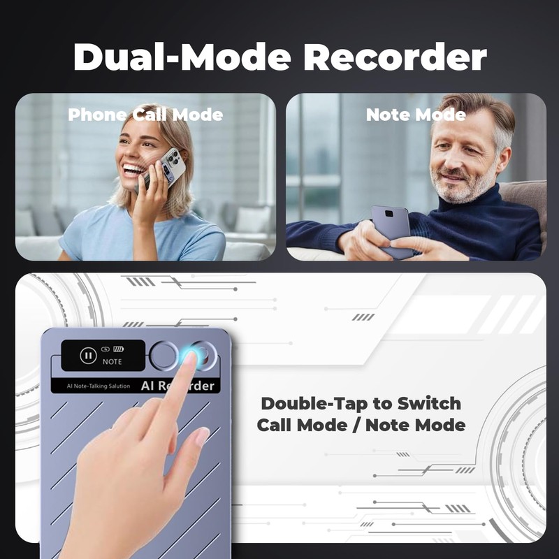 AI Voice Recorder with App Control - Transcribe & Summarize