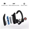 MetaTronics Wireless Bluetooth Earbuds with Microphone & EarHooks Portable Charging