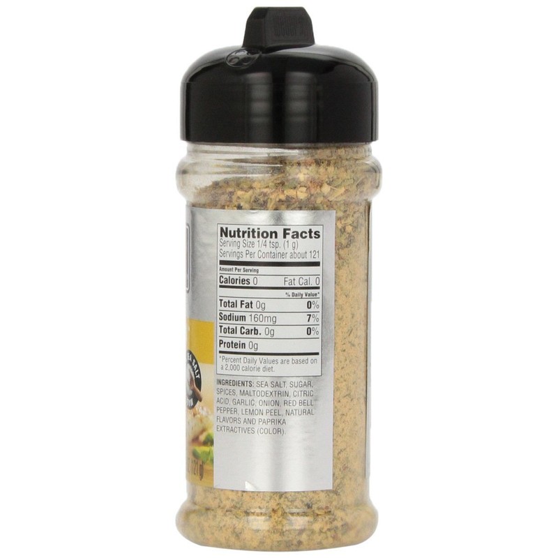 Weber All Natural Grill Seasoning, Zesty Lemon 5 Ounce (Pack