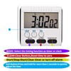 24 Hour Magnetic Timer with Digital Alarm Clock Large Screen,