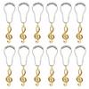 brandname Shower Curtain Hooks and Gold Treble Clef Decorative Bathroom