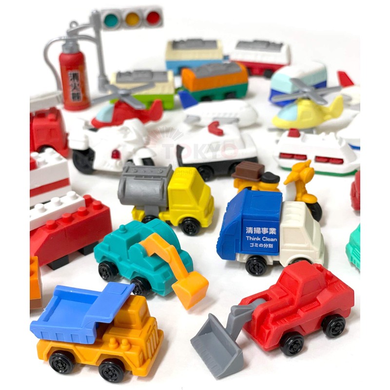 Pencil Eraser for Kids (Vehicle Mix 20)
