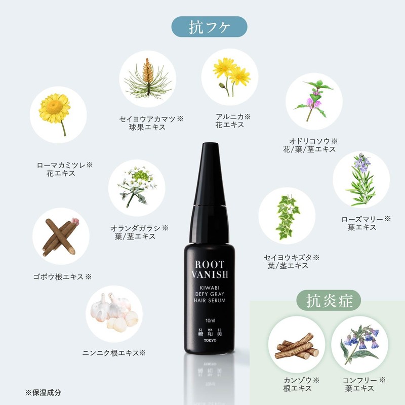 Kirewabi Root Vanish Gray Hair Care Serum, Single Item, Beauty