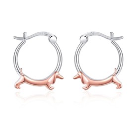 Small 925 Silver Hoop Earrings, Tree of Life/Turtles/Dog/Cats, Mini Hoop Earrings, Jewellery, Gift, Sterling Silver