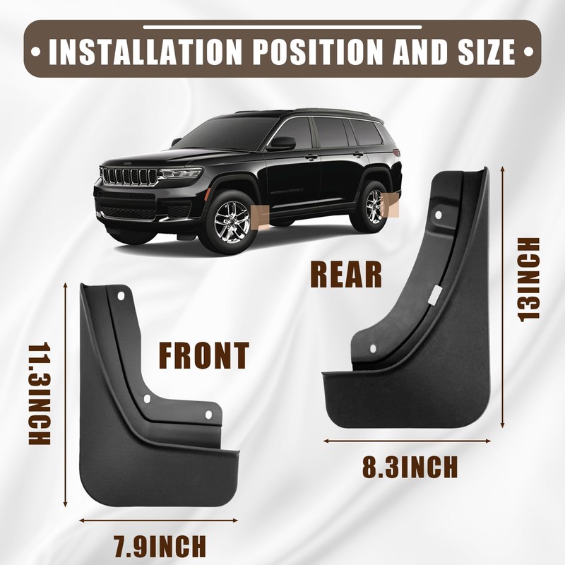 Muslogy for 2021-2025 2026 Grand Cherokee L 3Row Seat Mud