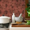 Peel and Stick Backsplash Tiles, 10 Sheets Red Orange Safi
