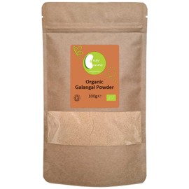 Organic Galangal Powder - Certified Organic - by Busy Beans Organic (100g)