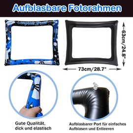 2024 Blue Graduation Party Inflatable Selfie Photo Frame & Photo Props Set Funny Graduation Party Selfie Props Graduation Party Supplies Congrats Grad 2024 Party Decorations Class of 2024