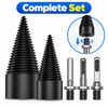 2PC Firewood Log Splitter Drill Bit, 32/42mm High-Carbon Steel Wood