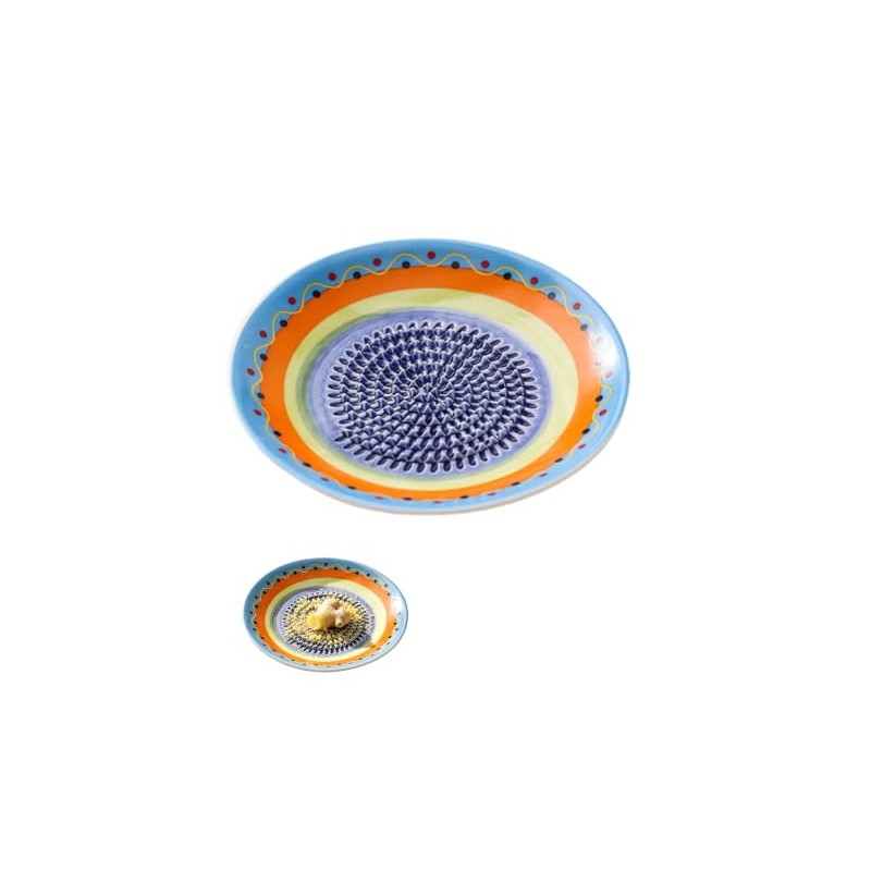 Ceramic Garlic Grater Plate for Garlic, Ginger, Tomato, Chocolate