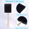 CustomyLife 7 Pcs Foam Paint Brushes, 2 inch Wood Handle