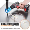 Dicfeos Double Head Metal Sheet Nibbler Cutter with Circle Cutting