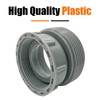 2Pcs Female 45mm to Male 58mm Sink Drain Reducer Coupling,Plastic