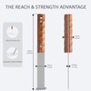 Upgraded Paver Removal Tool, Sapele Hardwood Handle & Dual-Height Joint
