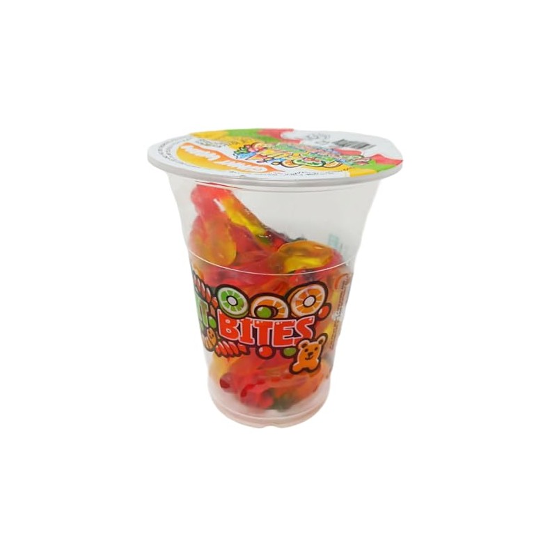 Fun Fruit Bites Gummy Worm Cup (Halal)