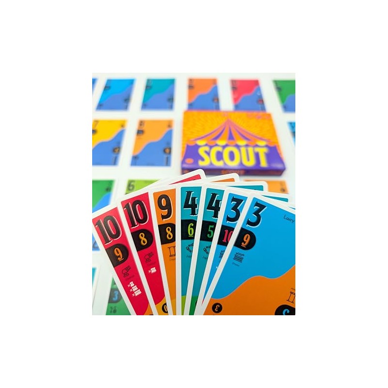 Oink Games Scout Tuckbox Version- Easy-to-Learn Japanese Strategy Card Game