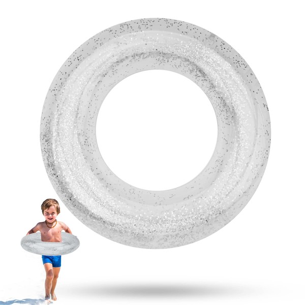 Sequins Swimming Ring, Transparent Swimming Ring, Pool Float, Rubber Swimming