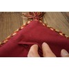 Sayan Sayang Hand Woven Indian Kilim Cushion Cover 45x45 Burgundy
