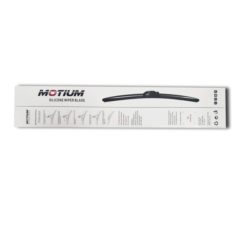 MOTIUM 22"+21" Super Silicone Windshield Wiper Blades, Fit for J