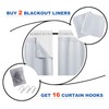 NICETOWN Blackout Curtain Liners for 95" Curtains - Black Out