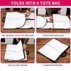 Set of 4 White Garment Bags, Long, 180 cm, Waterproof