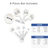 BLEWAY Easy to Read Measuring Cups & Spoons Set for