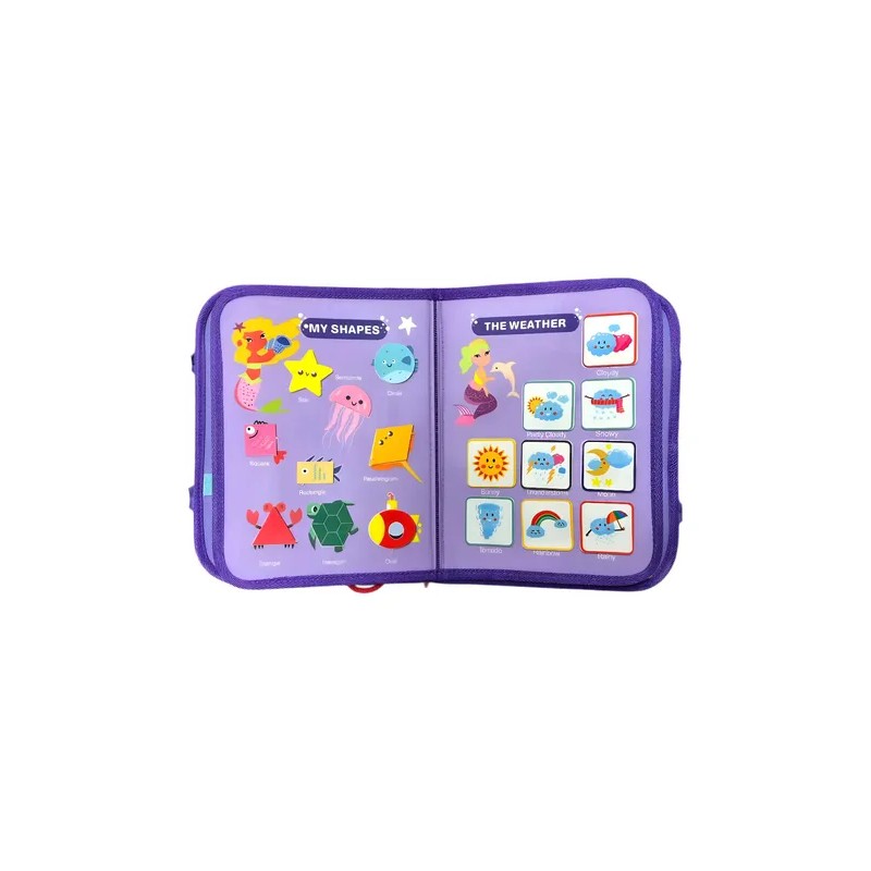 Tablero Portafolio Montessori Sensorial Maletin Educativo