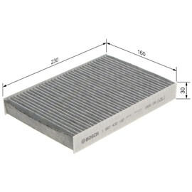 Bosch Automotive R2197 Cabin Air Filter with Activated Carbon