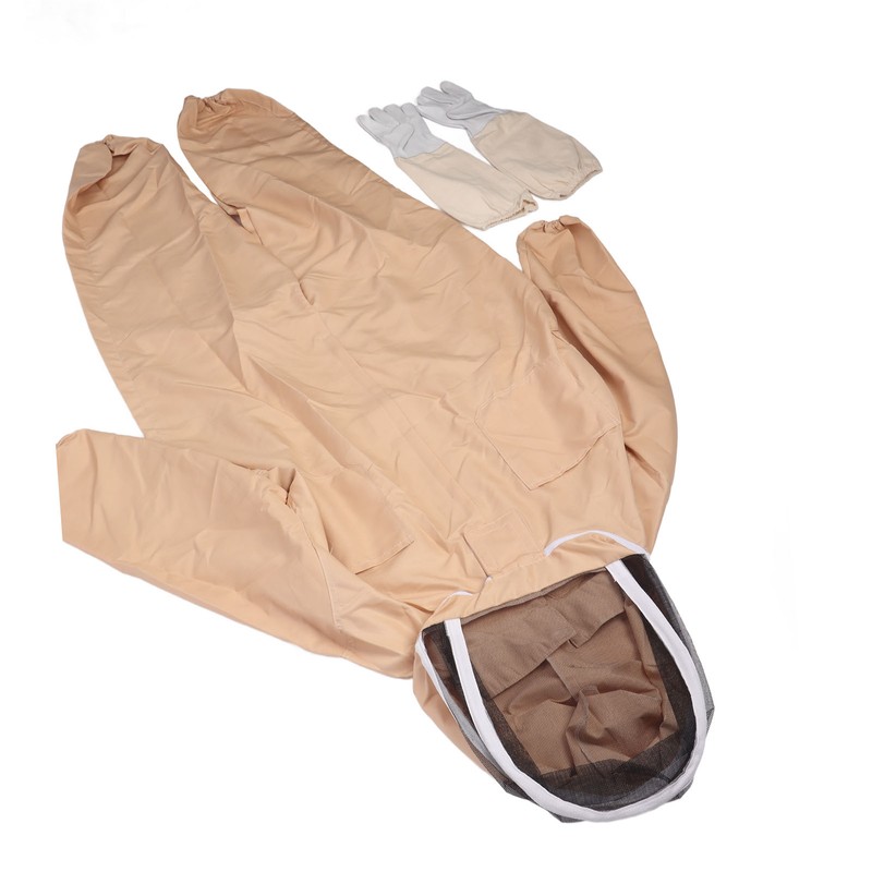 Beekeeping Suit Canvas Full Body Beekeeper Outfit Protective Clothing with