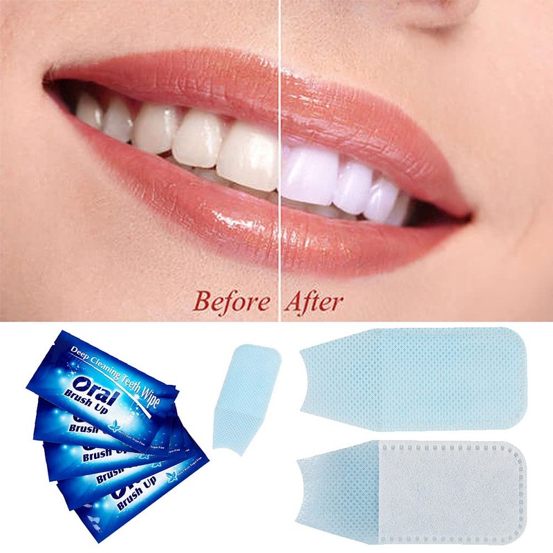 20Pcs Disposable Wipe Oral Finger Brush Up Teeth Cleaning Tools