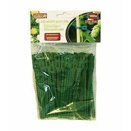 HAAC Plant Ties Adjustable Length 13 cm Set of 100 Green