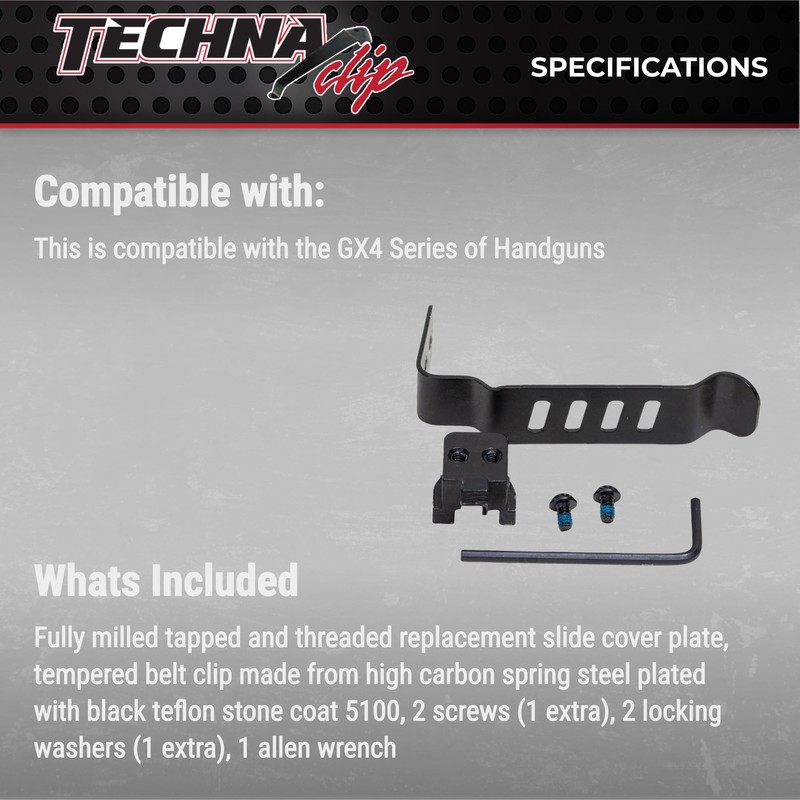 Techna Clip Concealment System for Taurus GX4 9mm Luger Pistols