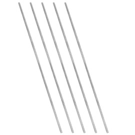 PATIKIL 1/4"-20 UNC 304 Stainless Steel Fully Threaded Rod, Pack of 5, 12" Length Long Thread Screw Right Thread All Threaded Rods for Anchoring Screws, Clamps, Hangers and U-Bolts