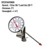 Milchthermometer, ideal für Milchkäse, Joghurt, Kaffee, mit Sonde (165 mm