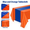 Oudain 4 Pcs Blue and Orange Tablecloth Party Anime Theme