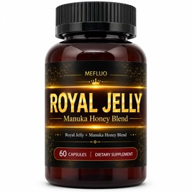 Royal Jelly Honey Supplement, Manuka Honey Blend, 60 Capsules