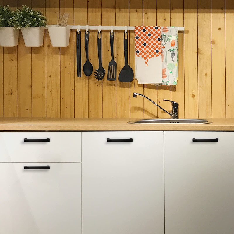 goldenwarm 6 Pack | 3" Cabinet Pulls Cabinet Handle Black