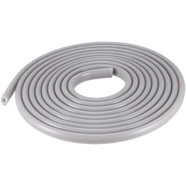 MACHSWON T-Slot Mount Window Weatherstrip Seal 6.5mm Bulb Bubble for 4mm Slot 5Meters Long, Bulb Type Window Weatherstrip for Home Door Window, Grey