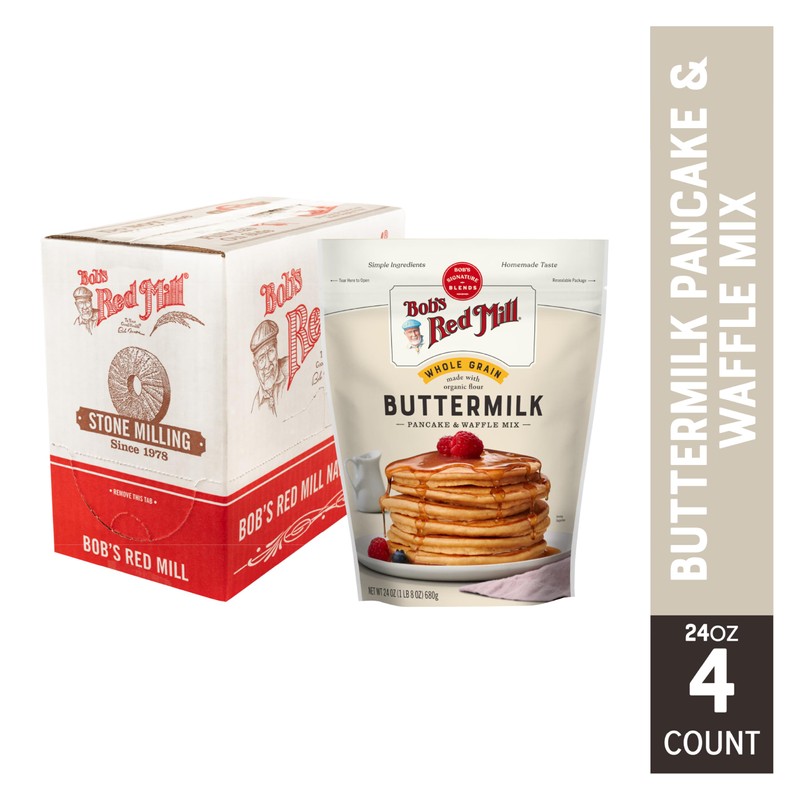 Bob's Red Mill Organic Buttermilk Pancake & Waffle Mix, 24oz