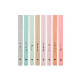 DIVERSEBEE Bible Highlighters with Soft Chisel Tip, 8 Pack Assorted Colors Pens No Bleed, Quick Dry, Cute Aesthetic Markers, Bible Study Journaling Supplies and Accessories (Boho)
