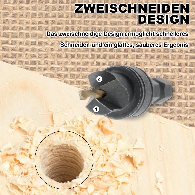 oupados 10 pcs Countersink Drill Bit Set Metal,Wood Drill Bits