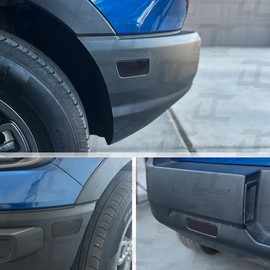 Smoked Tint Side Marker and Rear Reflector Accent Decal Kit - Fits Ford Bronco Sport (2021+)