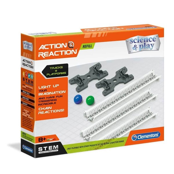 Clementoni 19117 Action & Reaction Tracks + Platforms, Multi-Colour