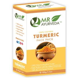 MR Ayurveda 100% Organic Turmeric Powder | Turmeric Powder for Face | Turmeric Powder for Skin | Turmeric Face Pack | Haldi Powder for Face, 100 Grams