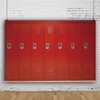 EOA 7(W) x5(H) FT Red Locker Backdrop Sports Gym School