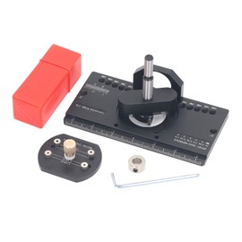 35mm Concealed Hinge Jig Kit Aluminum Alloy Drilling Depth Adjustable Concealed Door Hinge Jig