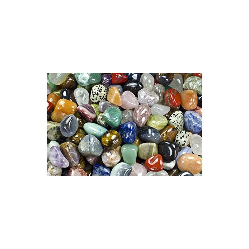 TENET - 5 PIECES Natural tumbled stone polished for crystallotherapy,