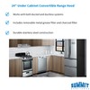 Summit 24” Under Cabinet Convertible Range Hood, Stainless Steel -