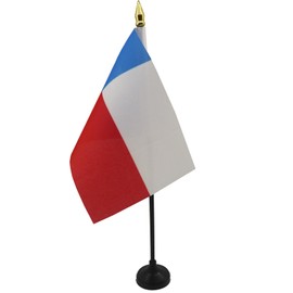 Texas Table Flag 4'' x 6'' - Texan US state Desk Flag 15 x 10 cm - golden spear top - Drapeau Texas AZ FLAG